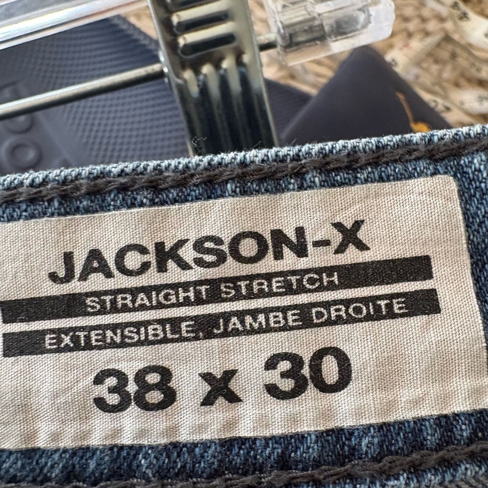 Buffalo David Bitton jeans mens 38 x 30 Jackson 
straight blue denim pants - Picture 5 of 5